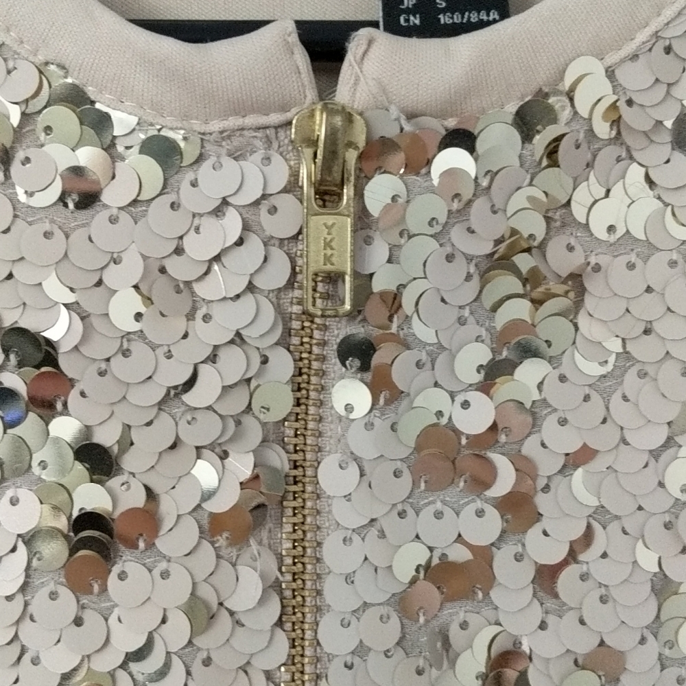 Forever 21 Sequin Zippered Short Jacket - Picture 4 of 6